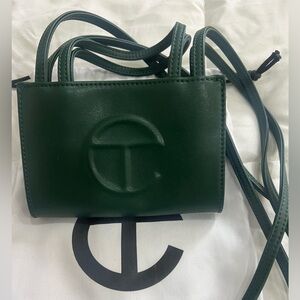 Dark Olive Green Small Telfar Shopping Bag